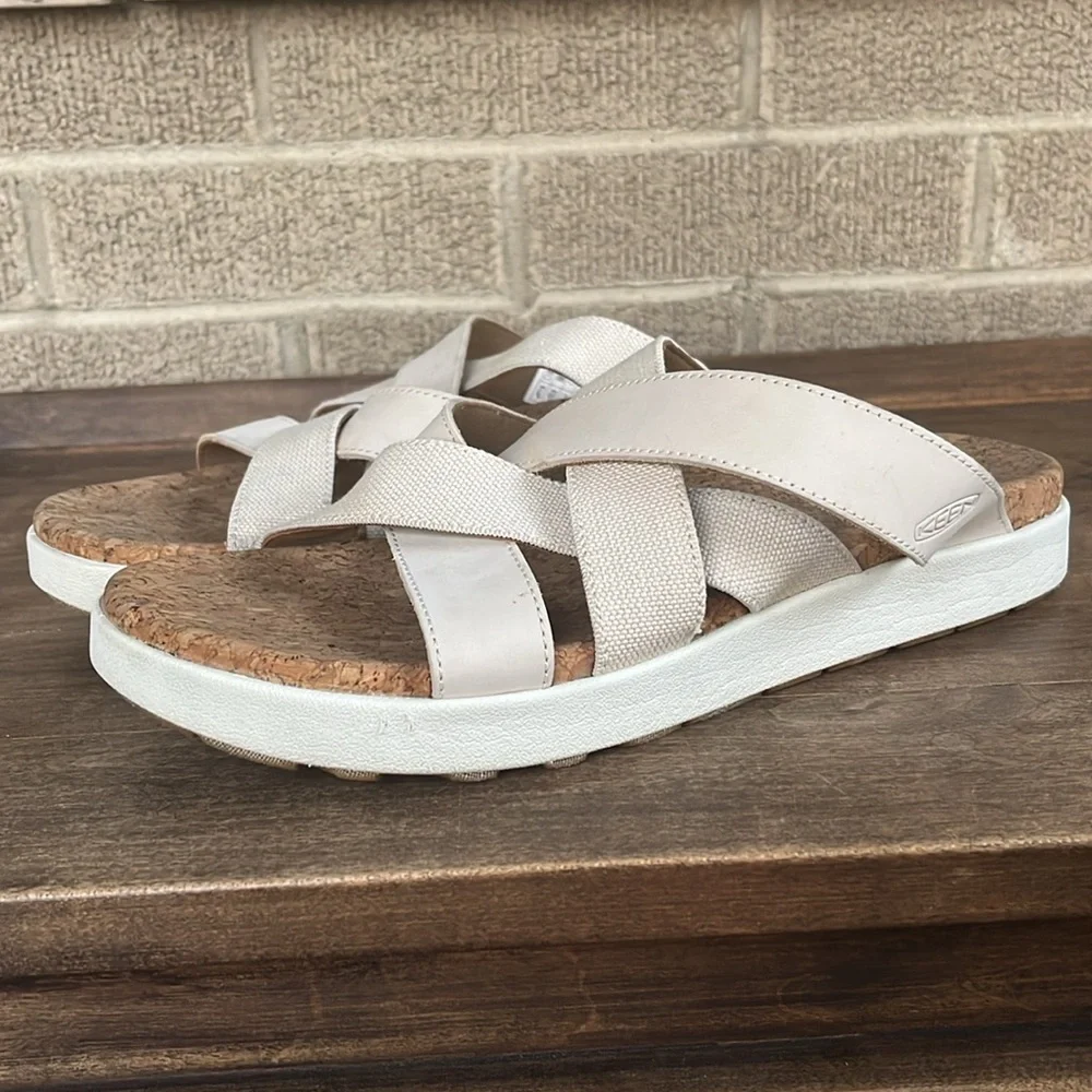 KEEN ELLE MIXED SLIDE BIRCH Women’s Size 11 - Picture 3 of 12